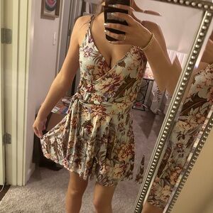 BP Floral Wrap Romper